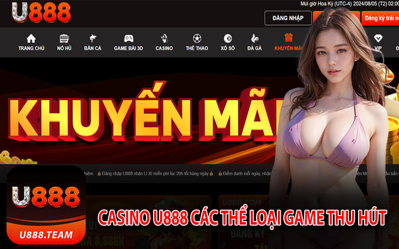 Casino U888 Các Thể Loại Game Thu Hút